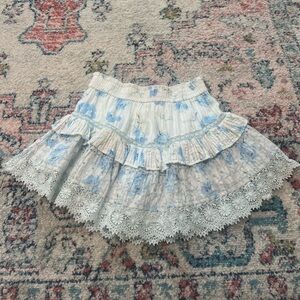 LoveShackFancy Tanisha skirt in Santa Rosa river